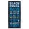 Stupell Industries Beach Rules Relax Breathe Framed Floater Canvas Wall Art